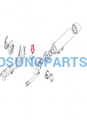 Hyosung Exhaust Joint Cover Front Gv650 St7 - Free Shipping Hyosung Parts Eu