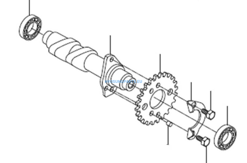Hyosung Front Exhaust Camshaft Gt125 Gt125R Gv125 - Free Shipping Hyosung Parts Eu