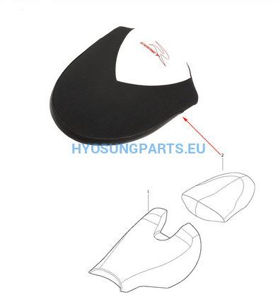 Hyosung Rear Passenger Seat Pillion Gt125 Gt125R Gt250 Gt250R Gt650 Gt650S Gt650R - Free Shipping Hyosung Parts Eu