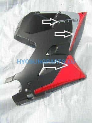 Hyosung Sticker kit Lower Fairing Right GT125R GT250R GT650R - Free Shipping Hyosung Parts EU