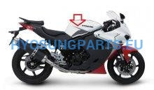 Hyosung Tank Sticker Left Black Gt250 Gt250R Gt650 Gt650R - Free Shipping Hyosung Parts Eu