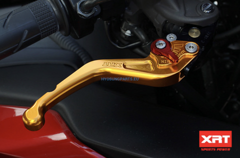 Hyosung Xrt Billet Aluminum Brake Clutch Lever Set Gold Gt125R Gt250R Gt650R - Free Shipping Hyosung Parts Eu