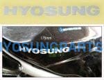 Hyosung Sticker Silver Gt125 Gt125R Gt250 Gt250R Gt650 Gt650R - Free Shipping Hyosung Parts Eu
