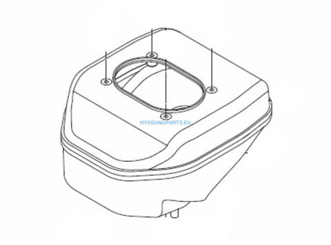 Hyosung Air Cleaner Filter Box Kit Gt650 Gt650R - Free Shipping Hyosung Parts Eu