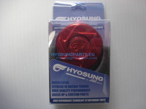 Hyosung Aluminium Rear Master Cylinder Cap Red Gt125 Gt125R Gt250 Gt250R Gt650 Gt650R - Free Shipping Hyosung Parts Eu