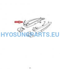 Hyosung Aquila Cover Air Vent Black Right Gv650 - Free Shipping Hyosung Parts Eu