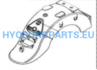 Hyosung Aquila Guard Rear Black Gv250 - Free Shipping Hyosung Parts Eu
