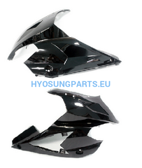 Black Pair Rear View Mirror For HYOSUNG GT125R GT250R GT650R GT650S New