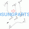 Hyosung Brake Line Lower Right Gt250 Gt250R Gt650 Gt650R - Free Shipping Hyosung Parts Eu