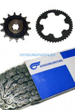 HYOSUNG CHAIN SPROCKET KIT GD250N GD250R - Free Shipping Hyosung Parts EU
