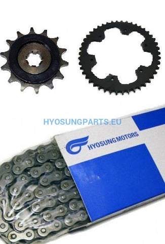 HYOSUNG CHAIN SPROCKET KIT GD250N GD250R - Free Shipping Hyosung Parts EU