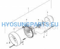 Hyosung Classic Headlight Gv650 St7 - Free Shipping Hyosung Parts Eu