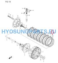 Hyosung Clutch Wave Washer Gt650 Gt650R Gt650R - Free Shipping Hyosung Parts Eu