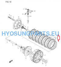Hyosung Clutch Wave Washer Seat Gt650 Gt650R Gv650 - Free Shipping Hyosung Parts Eu