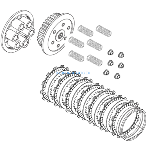 Hyosung Engine Clutch Assembly GT650 GT650R GV650 - Free Shipping Hyosung Parts EU