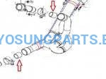 Hyosung Exhaust Flange Gasket Gt650 Gt650R - Free Shipping Hyosung Parts Eu