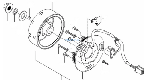 Hyosung Magneto Assembly Sd50 - Free Shipping Hyosung Parts Eu