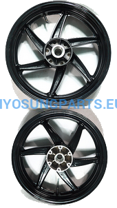 Hyosung Rear Wheel Rim Black Hyosung Gt650 Gt650R - Free Shipping Hyosung Parts Eu