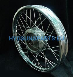 Hyosung Rear Wheel Rim Silver Rx125 - Free Shipping Hyosung Parts Eu