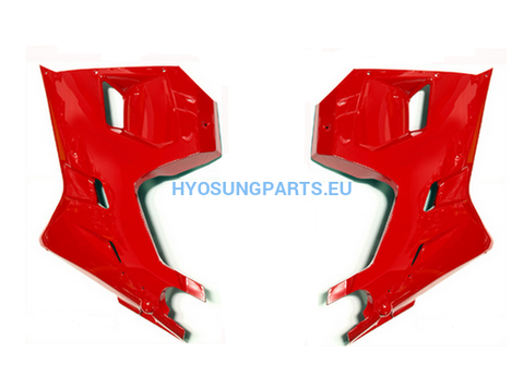 Hyosung Red Lower Fairings Pair Gt125R Gt250R Gt650R - Free Shipping Hyosung Parts Eu