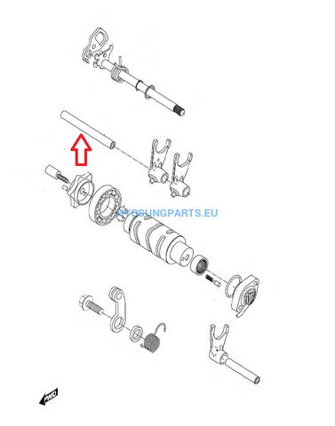Hyosung Shifter Fork 1 Shaft Gt650 Gt650R Gv650 - Free Shipping Hyosung Parts Eu