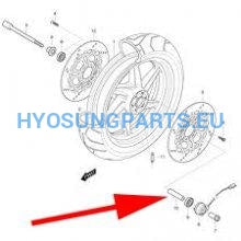 Hyosung Spacer Inner Front Wheel Gt250 Gt250R Gt650 Gt650R - Free Shipping Hyosung Parts Eu