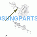 Hyosung Spacer Inner Rear Wheel Gt250 Gt250R Gt650 Gt650R - Free Shipping Hyosung Parts Eu
